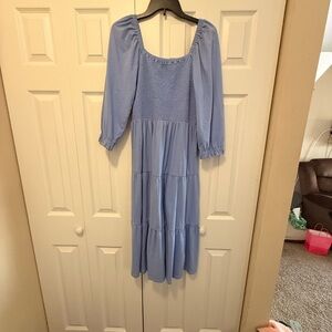 J. Crew Smock Dress Light Blue Large